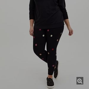 BNWT Torrid Premium Dot Leggings, 3X